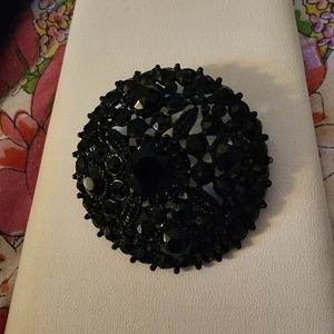 Black Crystals Brooche